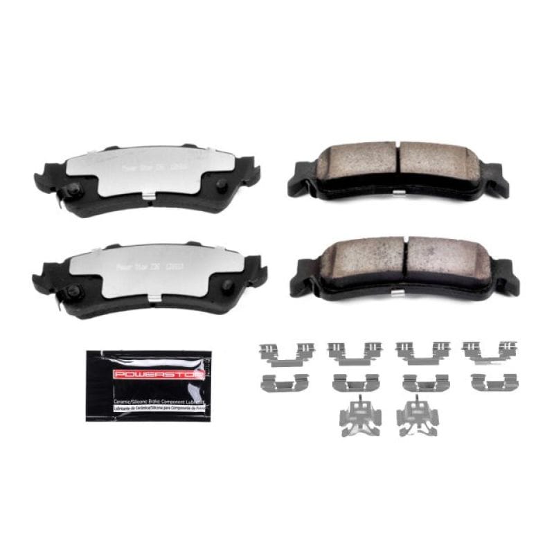 PowerStop — PowerStop - Z36 Truck and SUV Carbon-Fiber Ceramic Brake Pads with Hardware Kit