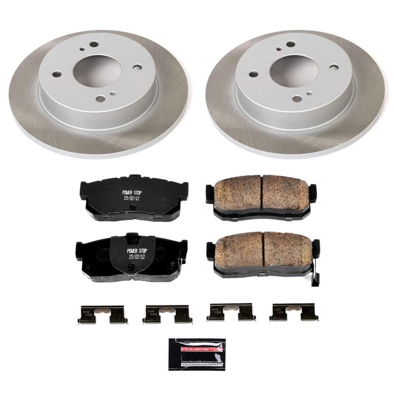 PowerStop — Semi-Coated Rotor and Low-Dust Ceramic Brake Pad Kit