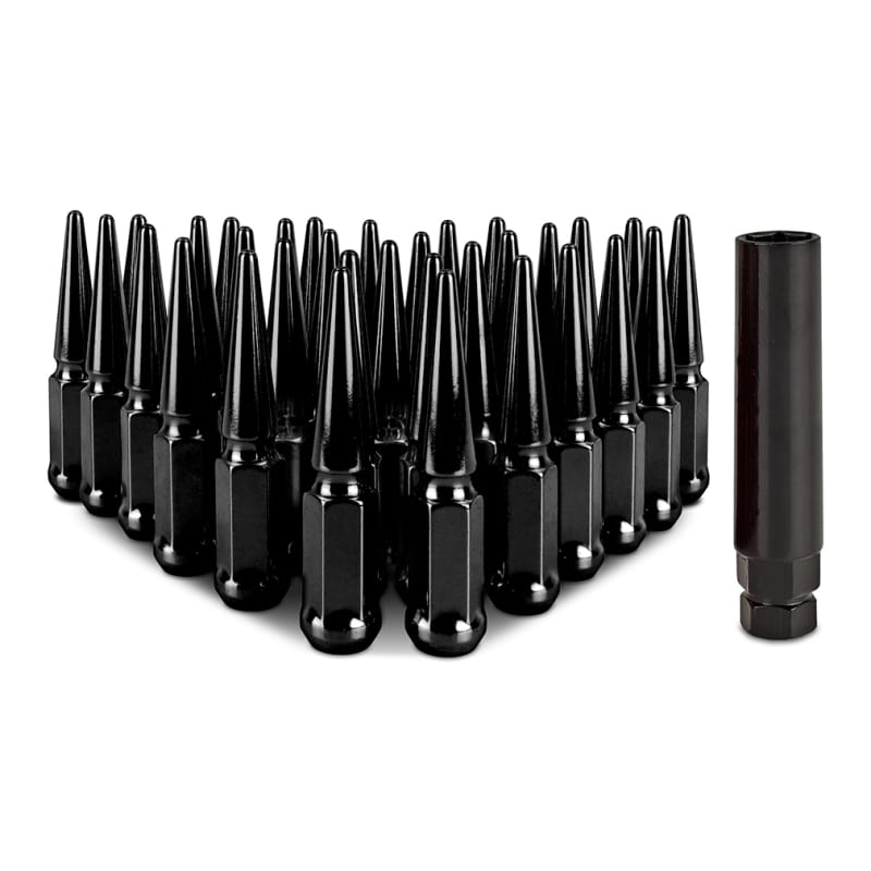 Mishimoto — Spiked Lug Nuts, Black, M14x1.5, 32-PC Set