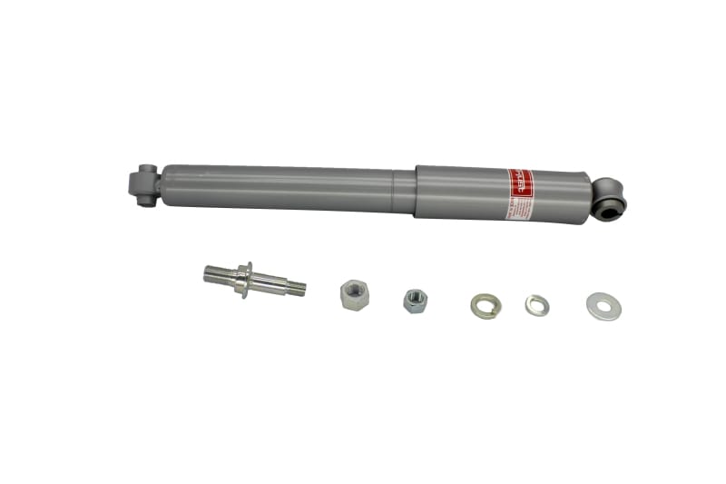 KYB — The KYB Gas-a-just monotube shock absorber has additional performance advantages over the traditional twin-tube design: It can instantly, automatically adjust to your performance needs and never experiences fade due to aeration. The KYB Gas-a-just has two separate working chambers: An air-free hydraulic piston and valve area for responsiveness and control, and a second high-pressure nitrogen gas area with a floating piston that provides a comfortable ride during normal driving and adds instant p
High Pressure Monotube Gas Shock