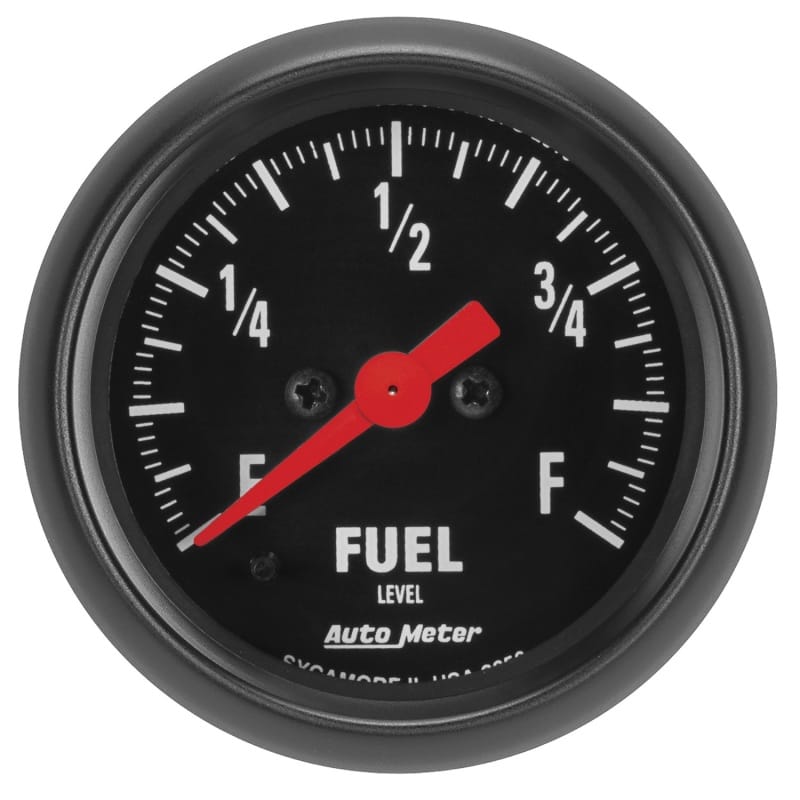 AutoMeter — GAUGE, FUEL LEVEL, 2 1/16", 0-280O PROGRAMMABLE, Z-SERIES