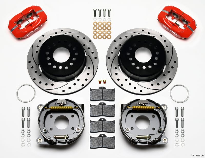 Wilwood — KIT,REAR,DISC/DRUM,AMC,2.60 OFFSET 1PC,SRP,RED