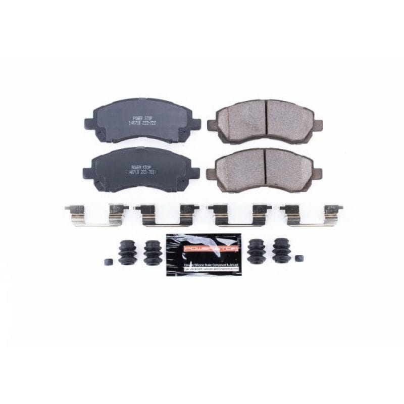 PowerStop — PowerStop - Z23 Daily Driver Carbon-Fiber Ceramic Brake Pads with Hardware Kit