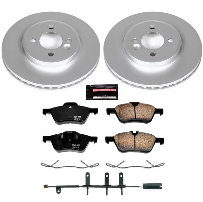 PowerStop — Genuine Geomet Coated Rotor and Carbon-Fiber Ceramic Brake Pad Kit