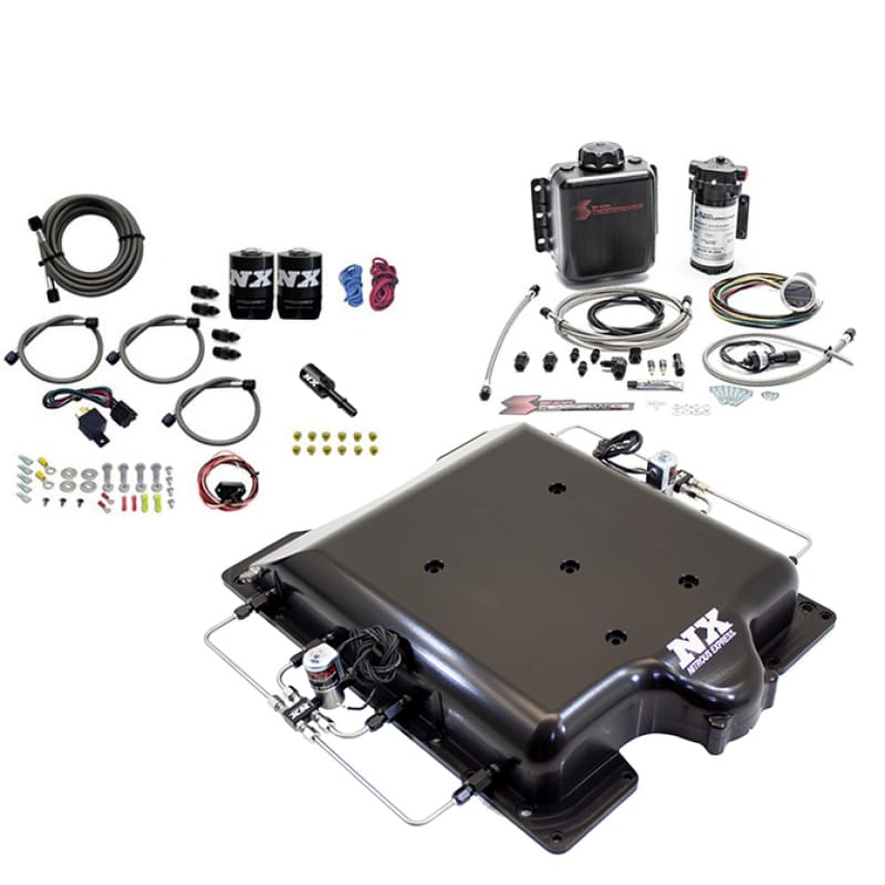Nitrous Express — Hellcat Lid With Nitrous and Water/Methanol System (100-400HP) W/ No Bottle
Nitrous and Water Methanol System