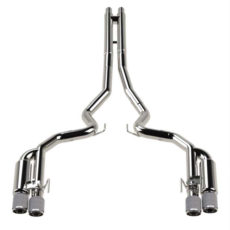 Kooks Headers — 3in. Active Shotgun Style Cat-Back (H) 2018-2026 5.0L Mustang w/Carbon Tips
3" Active Shotgun Style Cat-Back (H) 2018-2026 5.0L Mustang w/Carbon Tips