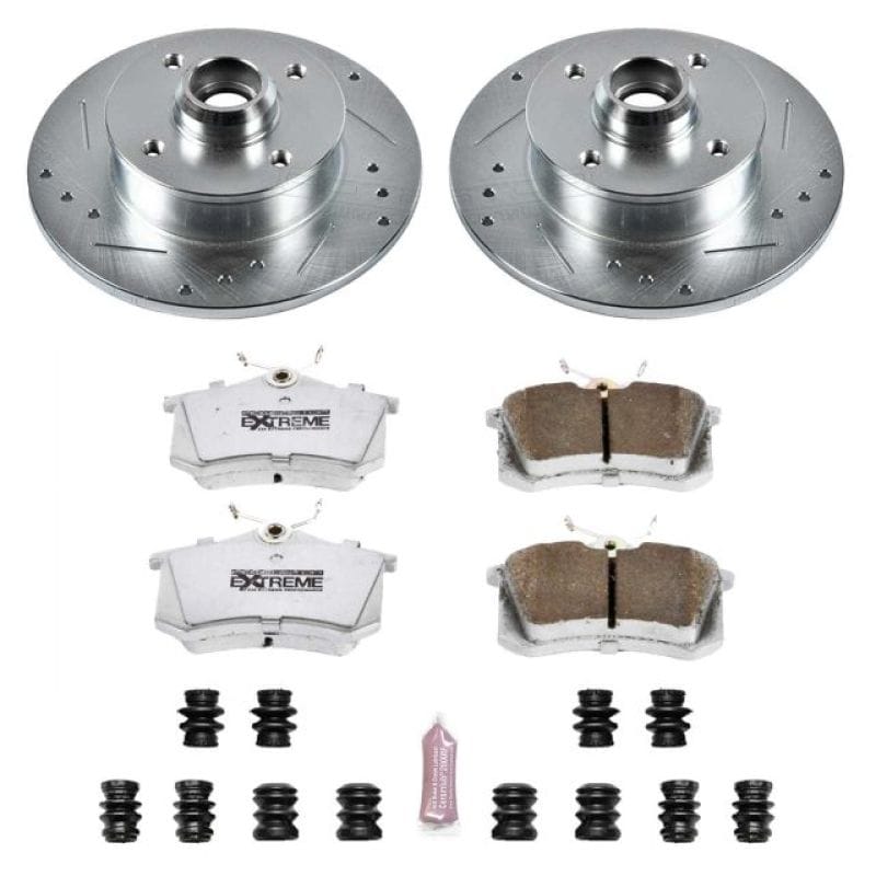 PowerStop — Z26 Street Performance Ceramic Brake Pad and Drilled & Slotted Rotor Kit
