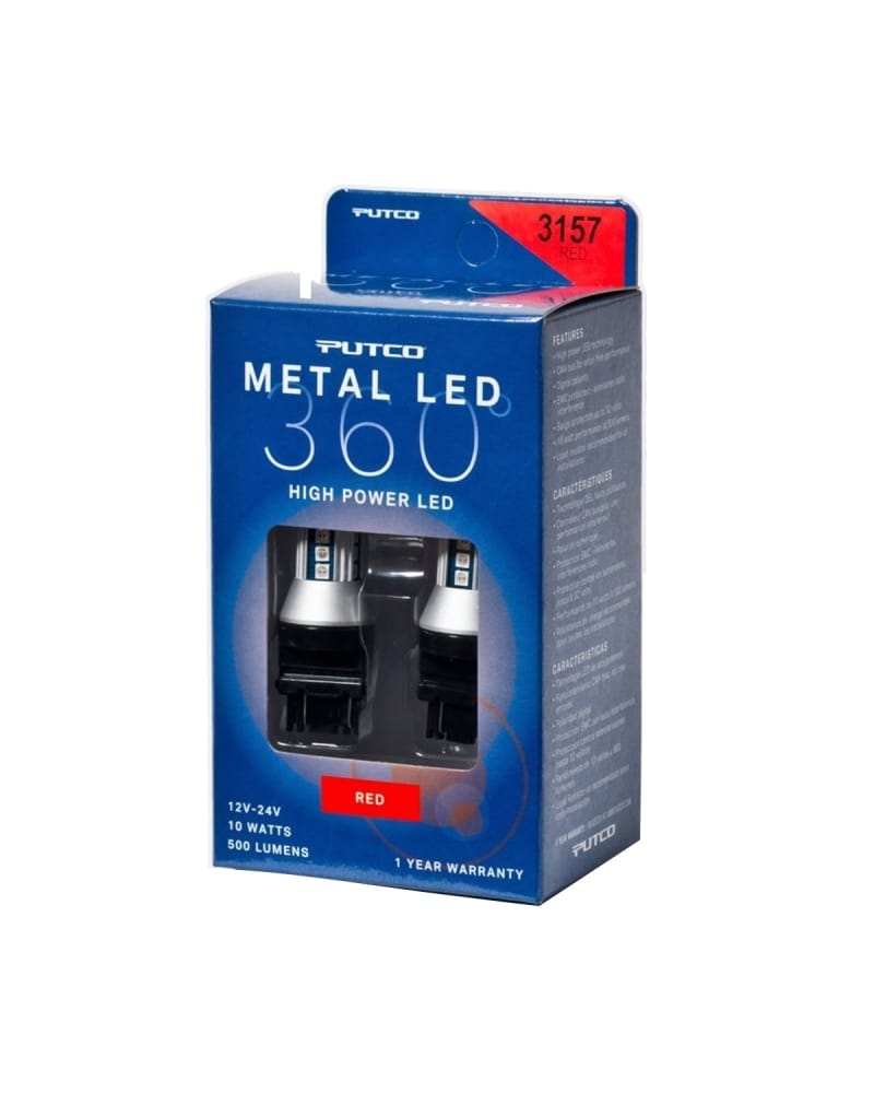 Putco — Putco 3157 - Red Metal 360 LED
Bulb