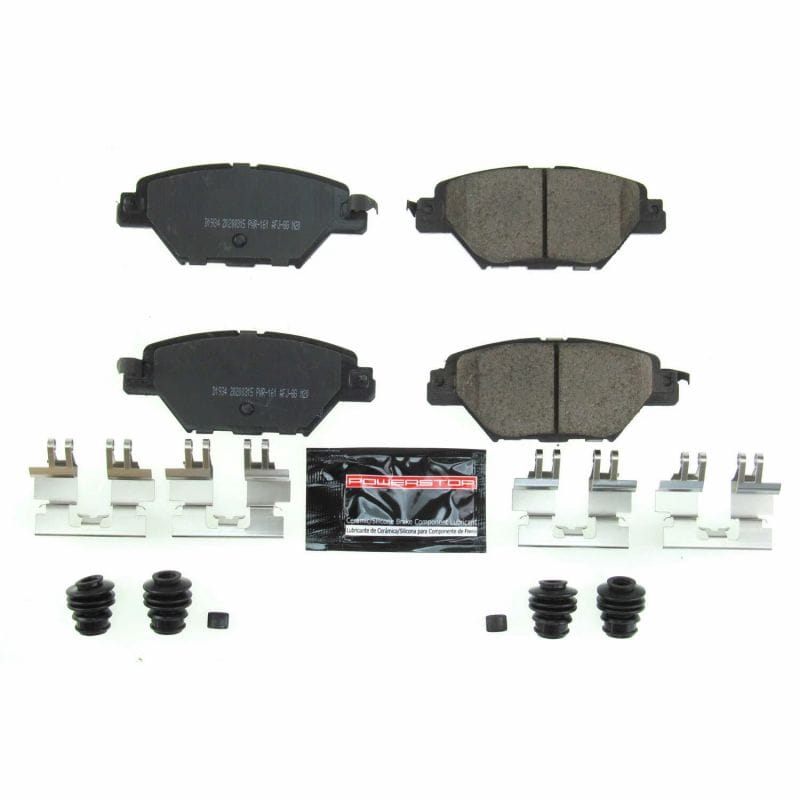 PowerStop — PowerStop - Z23 Daily Driver Carbon-Fiber Ceramic Brake Pads with Hardware Kit