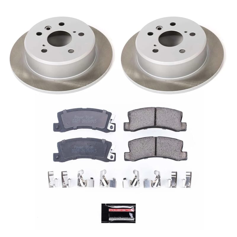 PowerStop — Semi-Coated Rotor and Low-Dust Ceramic Brake Pad Kit