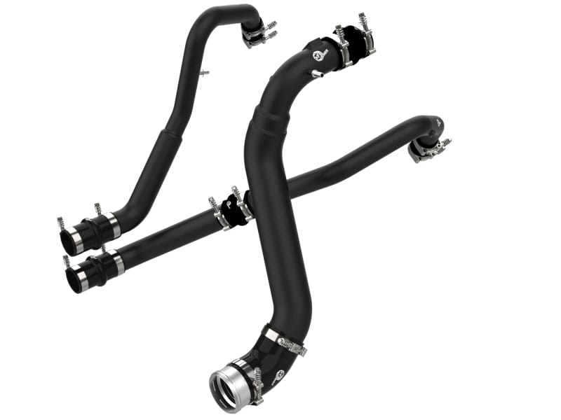 aFe — BladeRunner Aluminum Hot and Cold Charge Pipe Kit Black