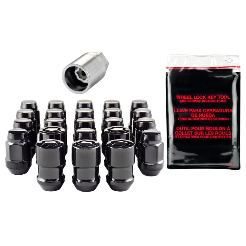 McGard — Bulge Cone Seat Exposed Style 23-Piece Wheel Installation Kit-Black