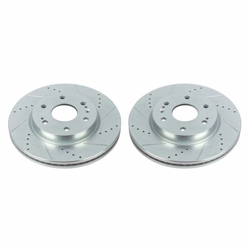 PowerStop — PowerStop Evolution Performance Drilled, Slotted & Plated Brake Rotor Pair