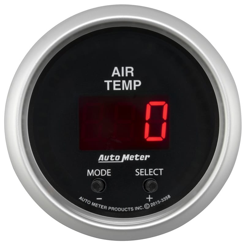 AutoMeter — GAUGE, AIR TEMP, DUAL, 2 1/16", 0-300?F, DIGITAL, SPORT-COMP