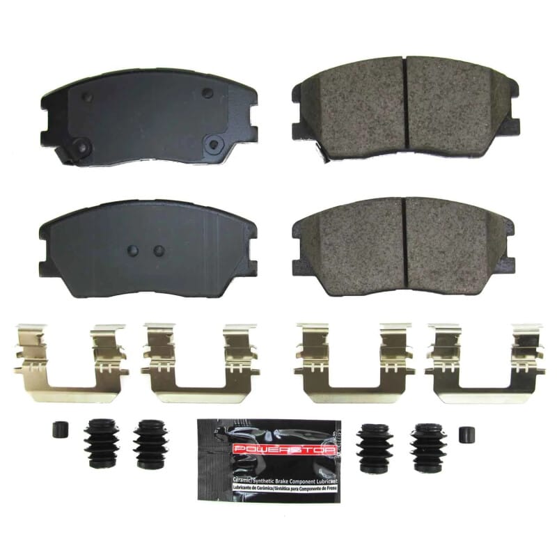 PowerStop — PowerStop - Z23 Daily Driver Carbon-Fiber Ceramic Brake Pads with Hardware Kit
