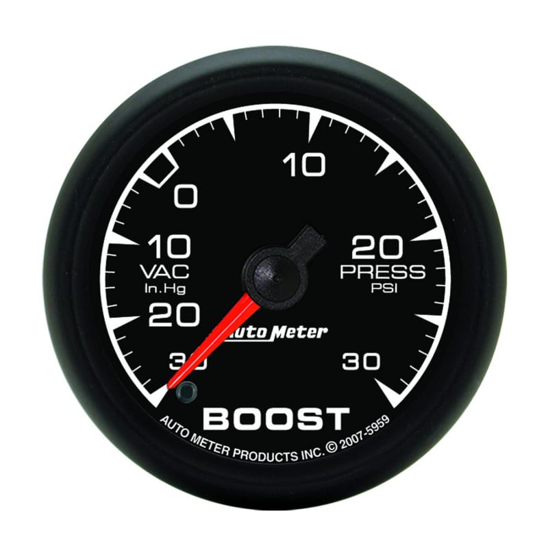 AutoMeter — GAUGE, VAC/BOOST, 2 1/16", 30INHG-30PSI, DIGITAL STEPPER MOTOR, ES