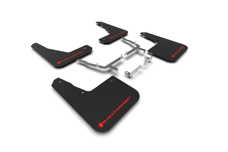 Rally Armor — Black Mud Flap/Red Logo