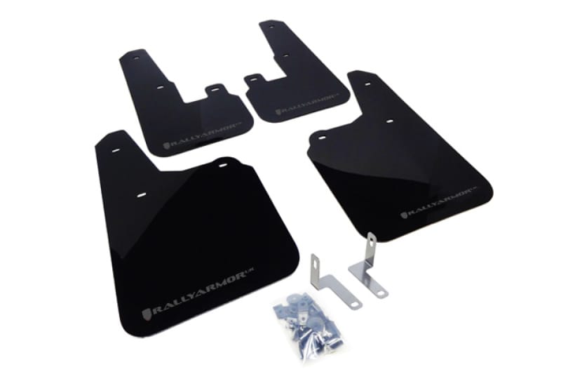 Rally Armor — Black Mud Flap/Grey Logo
