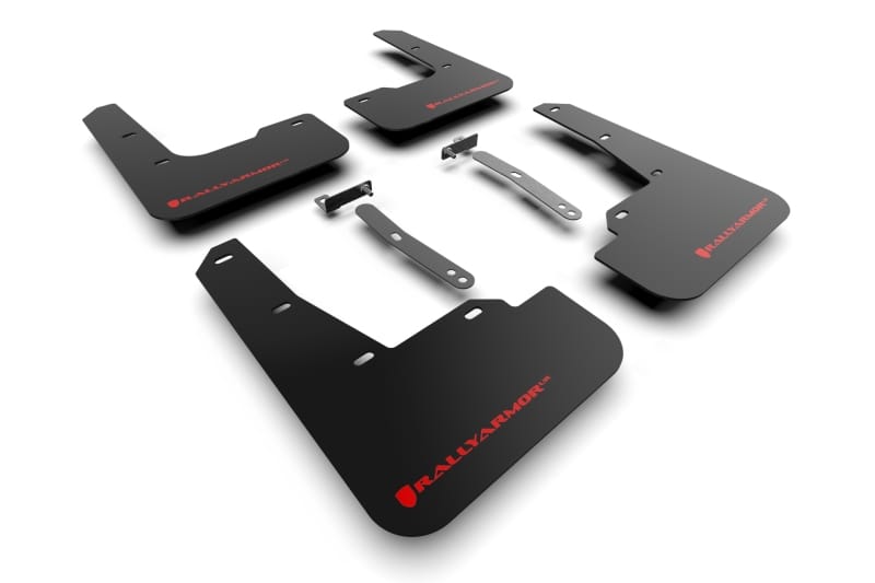 Rally Armor — Black Mud Flap/Red Logo