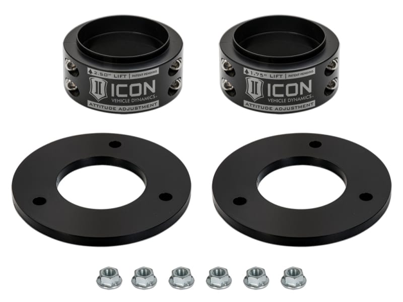 ICON — 21-25 F-150 RAPTOR .5-2.50” AAC FRONT LEVELING KIT, NON 37 PACK