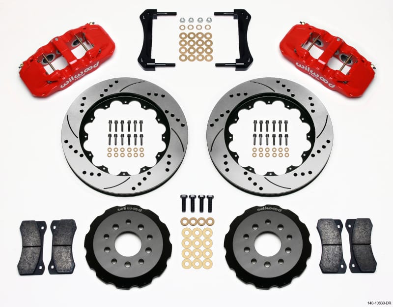 Wilwood — KIT,FRONT,MUSTANG,2005,AERO6,14.00 ROTOR,SRP,RED