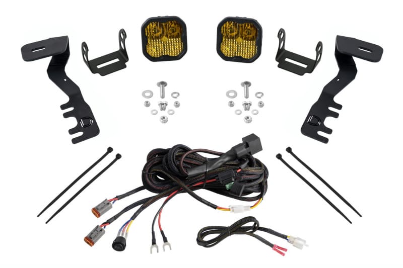 Diode Dynamics — Diode Dynamics 2024+ Toyota Tacoma SS3 LED Ditch Light Kit- Sport Yellow Combo