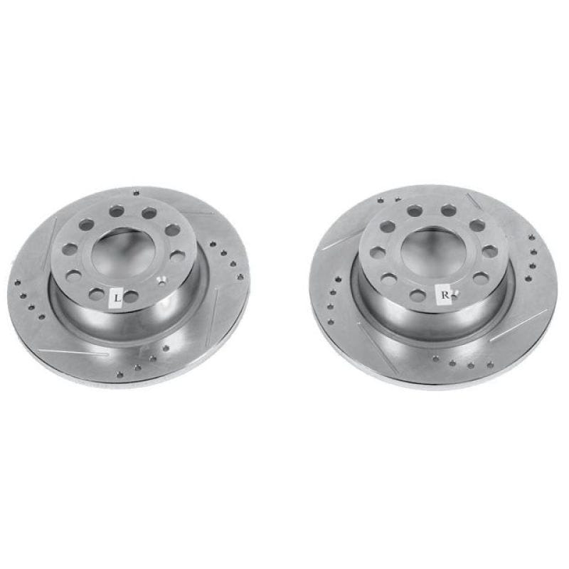PowerStop — PowerStop Evolution Performance Drilled, Slotted & Plated Brake Rotor Pair