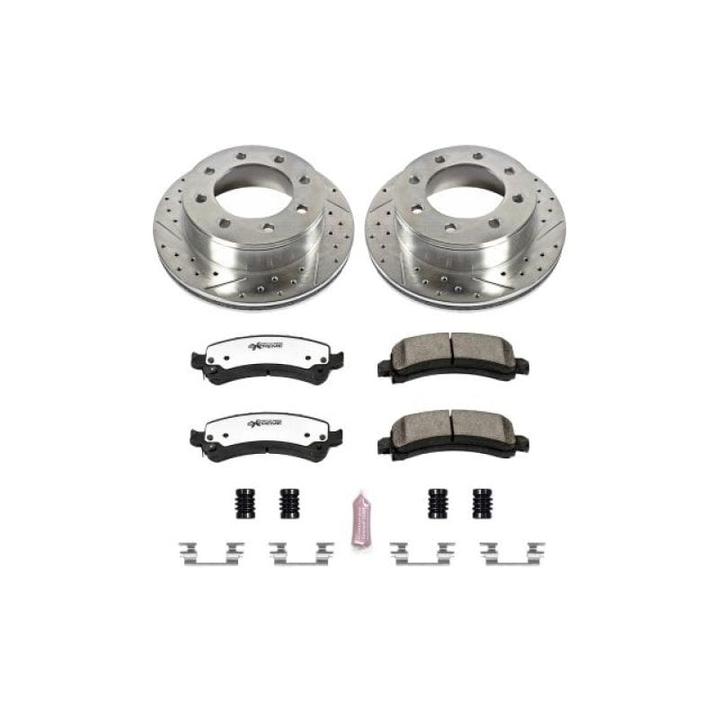 PowerStop — Z36 Truck and SUV Carbon-Fiber Ceramic Brake Pad and Drilled & Slotted Rotor Kit