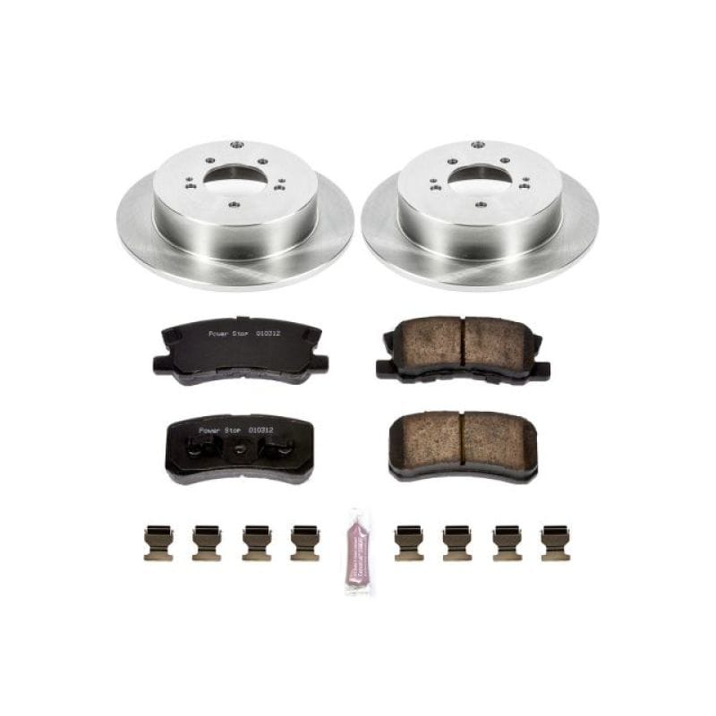 PowerStop — OE Stock Replacement Low-Dust Ceramic Brake Pad and Rotor Kit