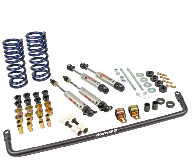 Ridetech — StreetGrip system for 1963-1982 Corvette with steel leafs and HQ shocks.