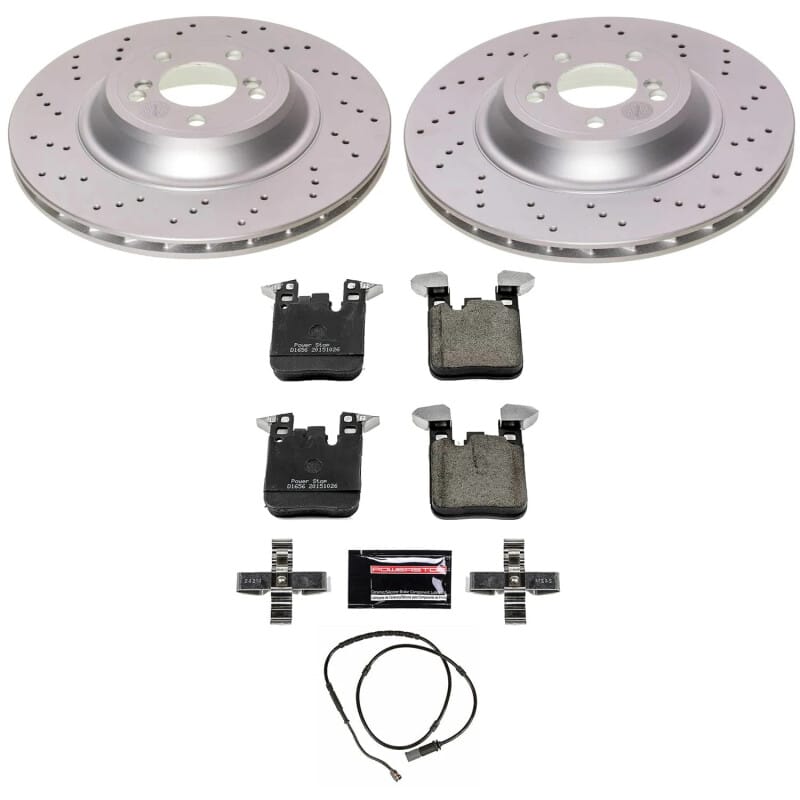 PowerStop — Genuine Geomet Coated Rotor and Carbon-Fiber Ceramic Brake Pad Kit