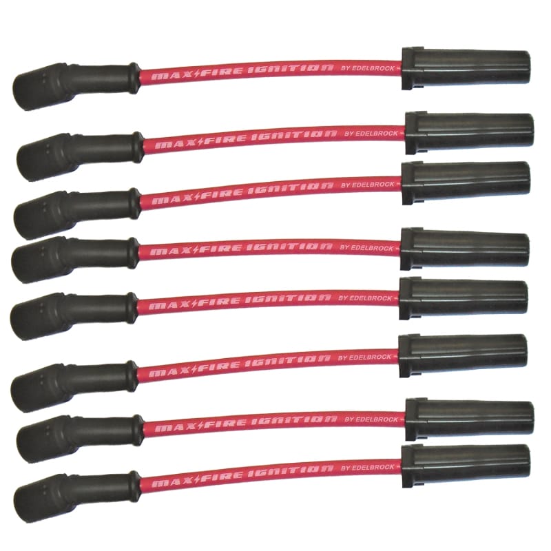 Edelbrock — Edelbrock Max-Fire 8.5mm High Performance Spark Plug Wires without Heat Shields
Max-Fire 8.5mm High Performance Spark Plug Wires without Heat Shields