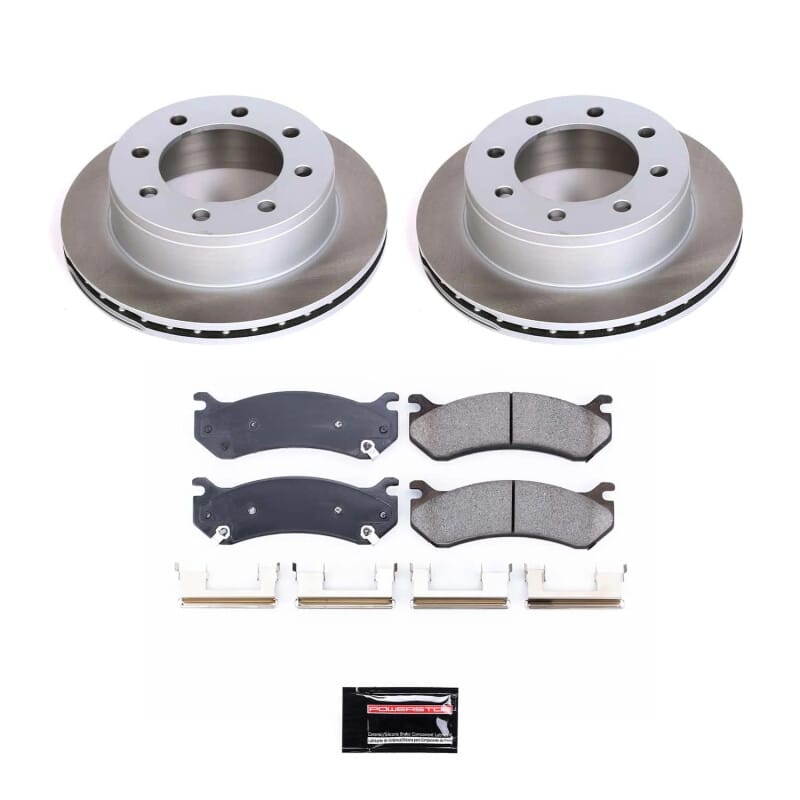 PowerStop — Semi-Coated Rotor and Low-Dust Ceramic Brake Pad Kit