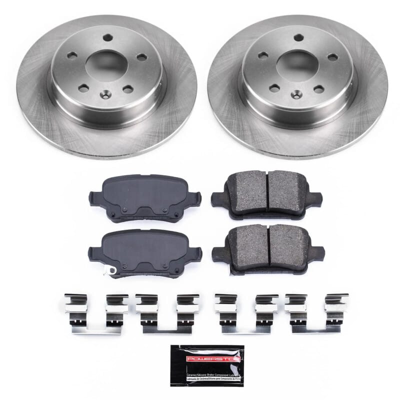 PowerStop — Semi-Coated Rotor and Low-Dust Ceramic Brake Pad Kit