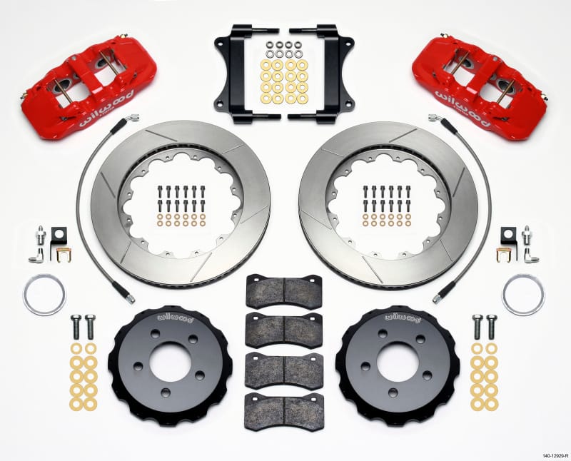 Wilwood — KIT,FRONT,2008,PONTIAC G8,AERO6,14.25 GT,RED,W/LINES