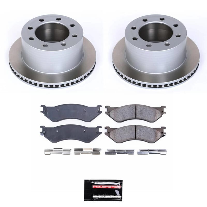 PowerStop — Semi-Coated Rotor and Low-Dust Ceramic Brake Pad Kit