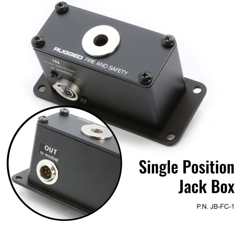 Rugged Radios — Rugged Radios Jack Box Headset Stations for RRP800 Fire & Safety Intercoms Dual Position Jack Box