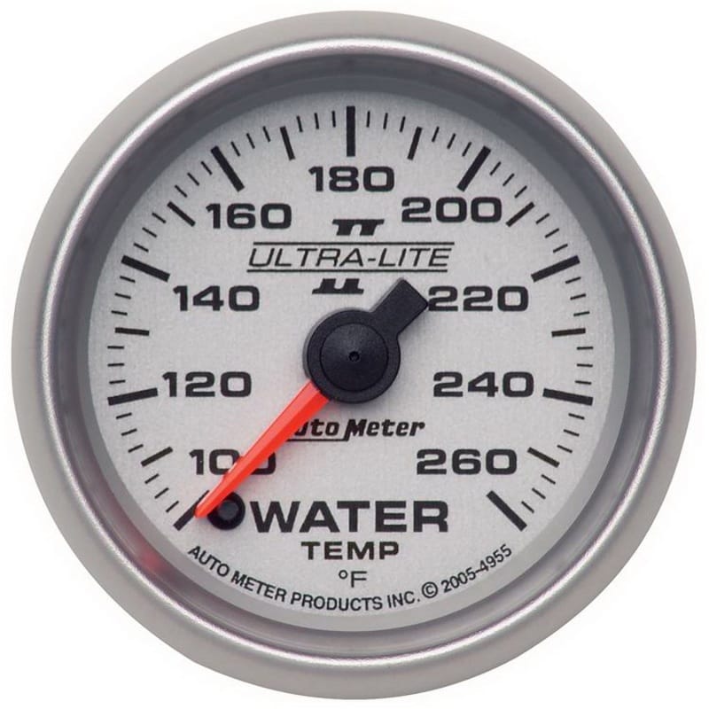 AutoMeter — GAUGE, WATER TEMP, 2 1/16", 100-260?F, DIGITAL STEPPER MOTOR, ULTRA-LITE II