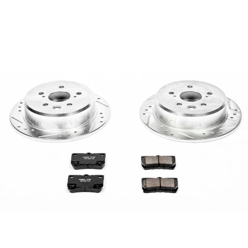 PowerStop — Z23 Daily Driver Carbon-Fiber Ceramic Brake Pad and Drilled & Slotted Rotor Kit