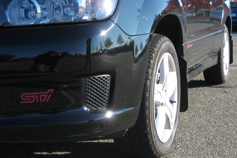 Rally Armor — Black Mud Flap/Black Logo