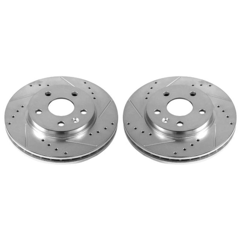 PowerStop — PowerStop Evolution Performance Drilled, Slotted & Plated Brake Rotor Pair