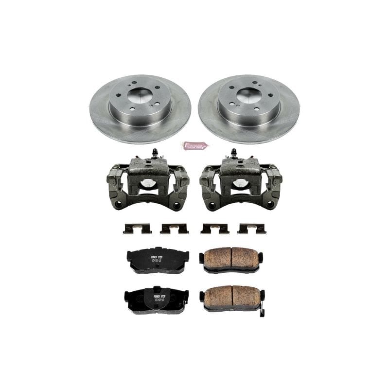 PowerStop — OE Stock Replacement Low-Dust Ceramic Brake Pad, Rotor and Caliper Kit
