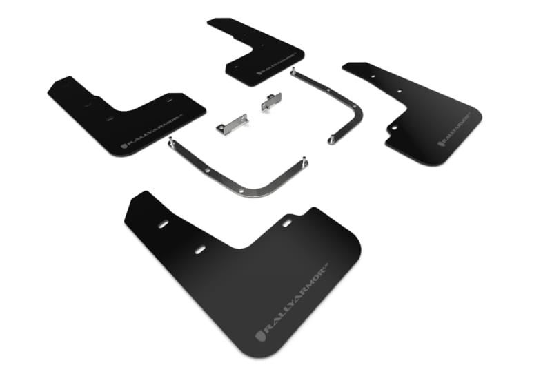 Rally Armor — Black Mud Flap/Dark Grey Logo
