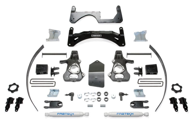 Fabtech — 6" BASIC SYS W/ PERF SHKS 14-18 GM C/K1500 P/U W/ OE FORG STL UCA
Basic Lift System w/Shocks