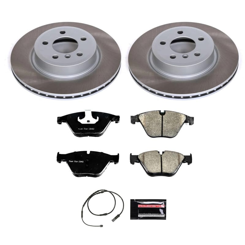 PowerStop — Semi-Coated Rotor and Low-Dust Ceramic Brake Pad Kit