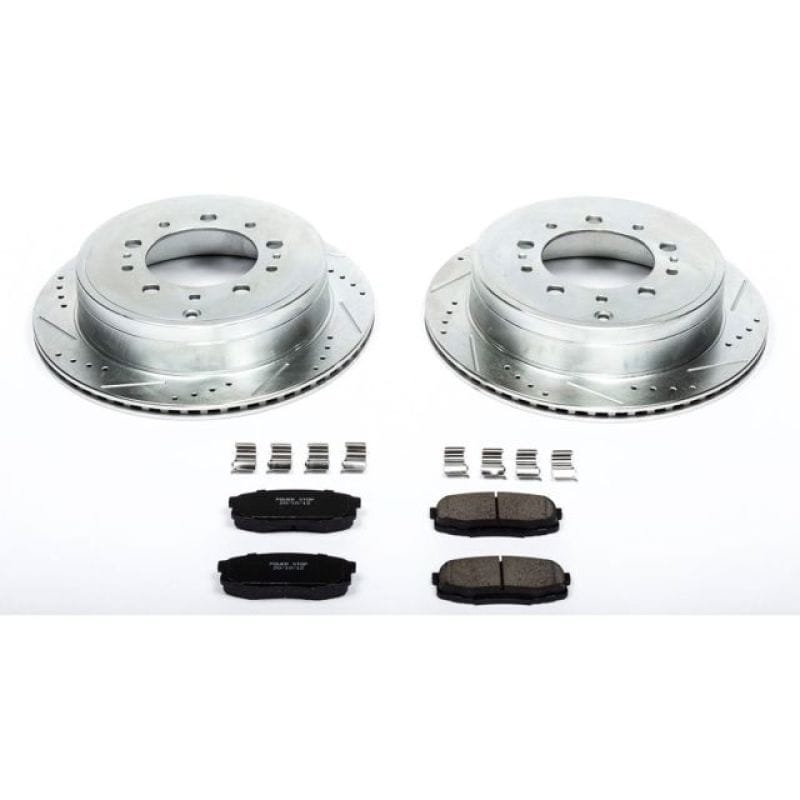 PowerStop — Z23 Daily Driver Carbon-Fiber Ceramic Brake Pad and Drilled & Slotted Rotor Kit