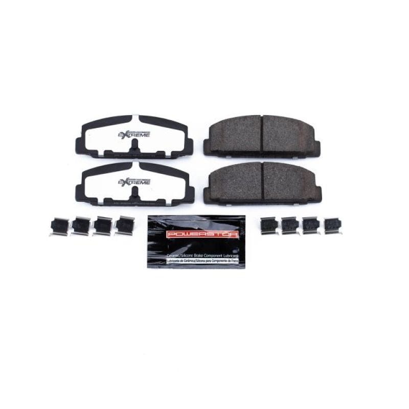PowerStop — PowerStop - Z26 Performance Carbon-Fiber Ceramic Brake Pads with Hardware Kit