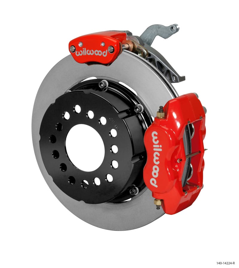 Wilwood — KIT,FDLI/MC4,P-BRAKE,12 BOLT,C-CLIP ELIM 2.91 OFFSET,RED