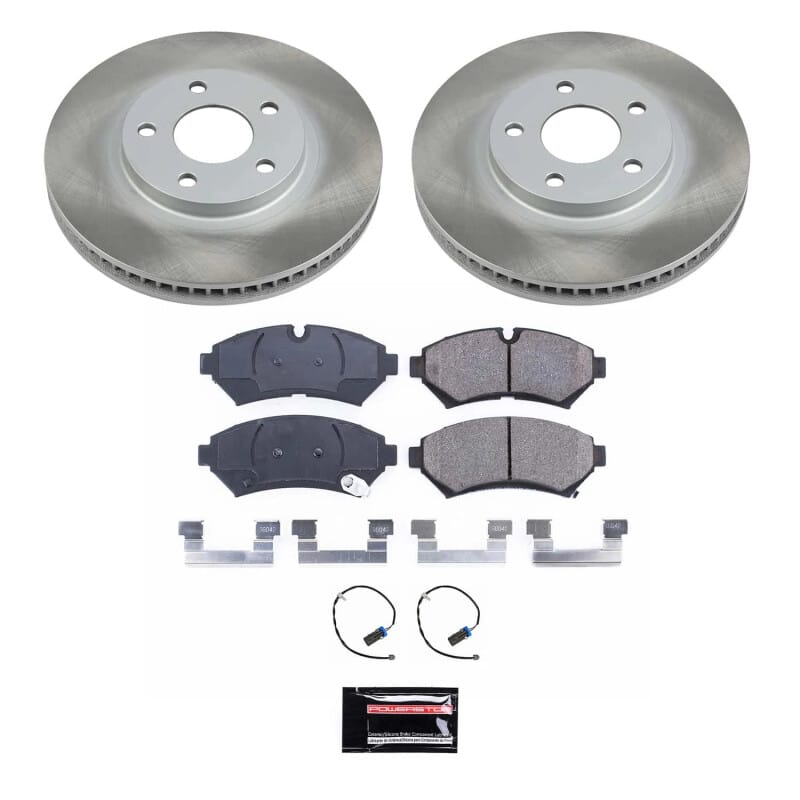 PowerStop — Semi-Coated Rotor and Low-Dust Ceramic Brake Pad Kit