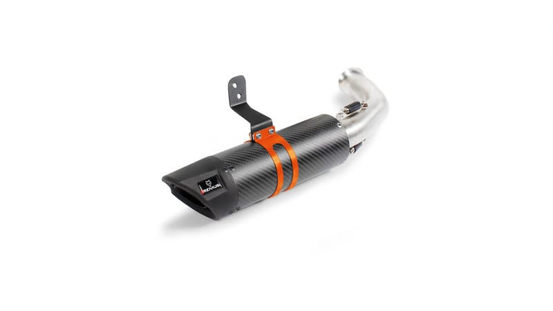 Remus — Remus 2018 KTM 125 Duke 11kW (Euro 4) Sport Flow Carbon Slip On w/Orange Clamp